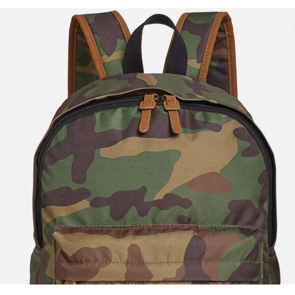 Sun Stone Mens Riley Heathered Backpack Bag Grey Heather or Camo - Picture 4 of 8